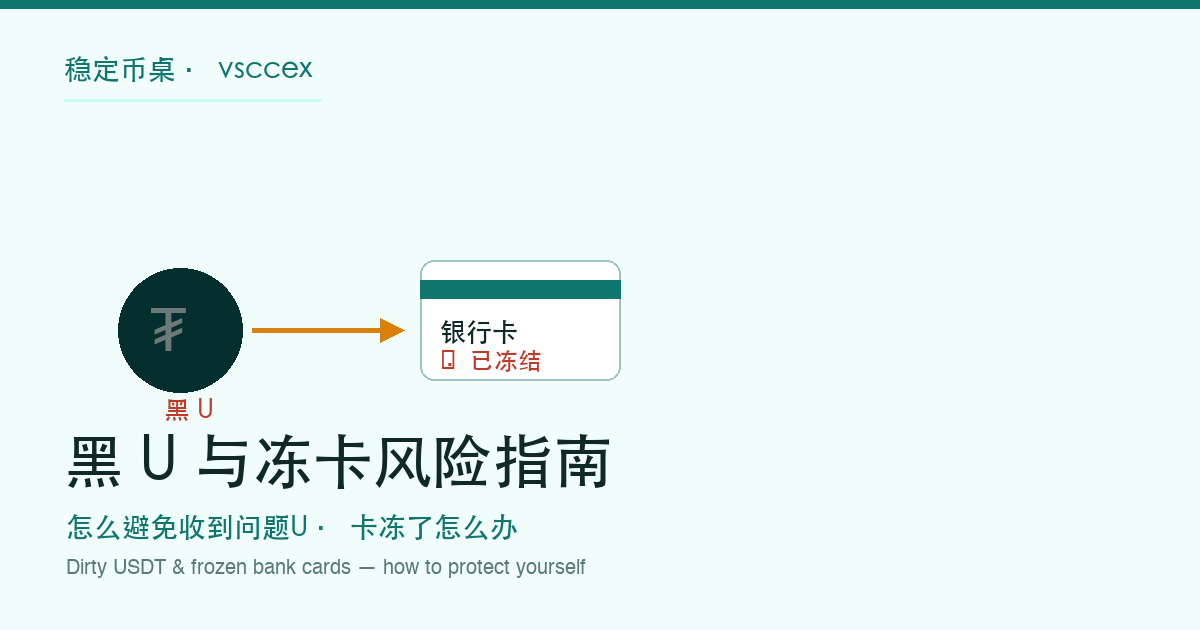 Dirty USDT और frozen bank account — defensive guide cover